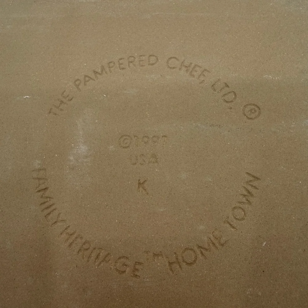 Vtg Pampered Chef #1805 School Post Office Gingerbread House Stoneware Mold